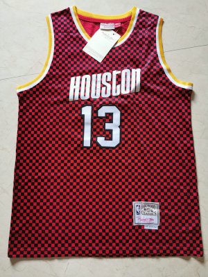 NBA 13 Harden Rockets Checkerboard Maillot